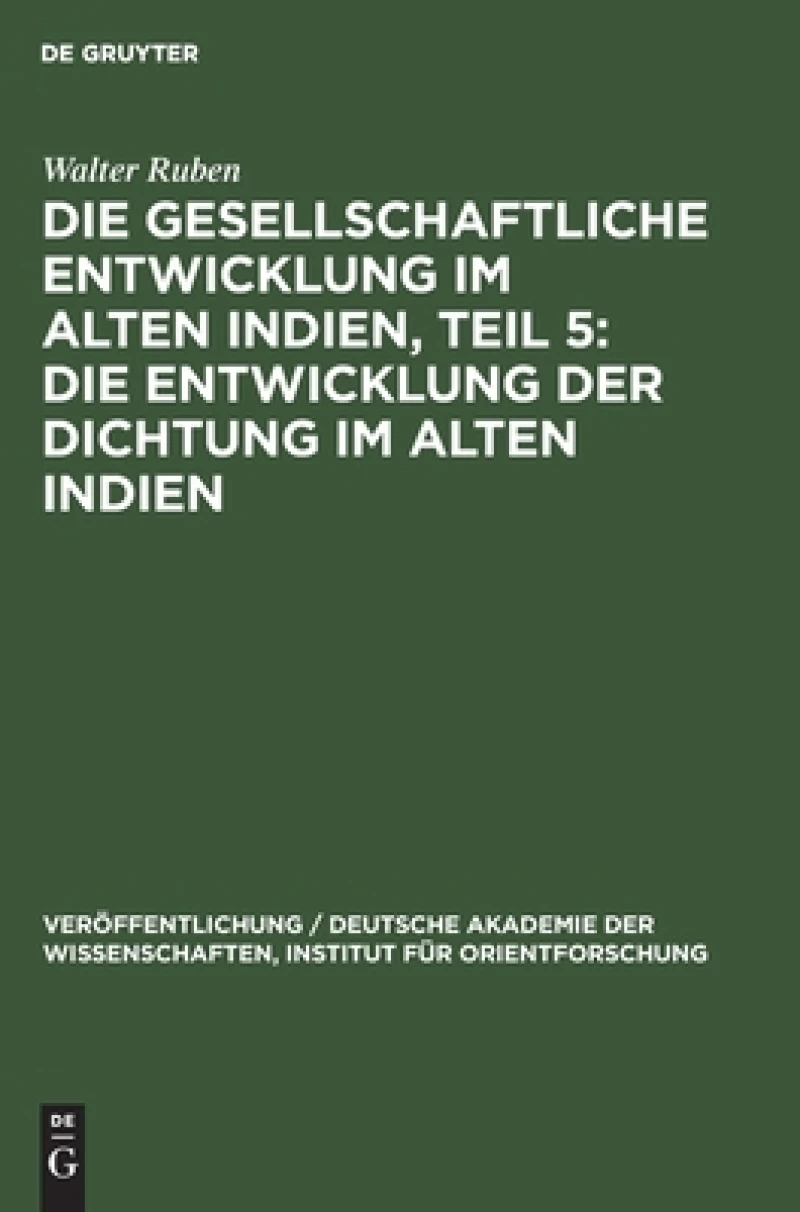Entwicklung der Dichtung im Alten Indien
