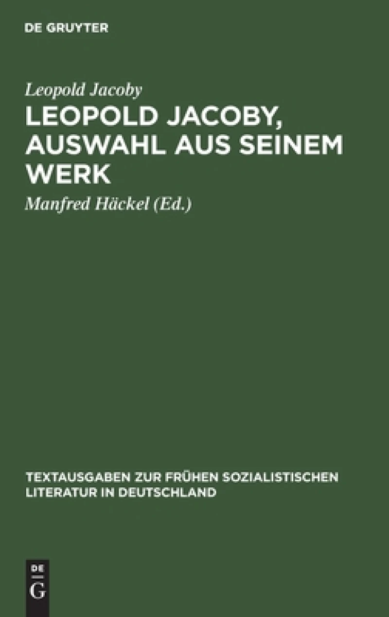 Leopold Jacoby, Auswahl Aus Seinem Werk