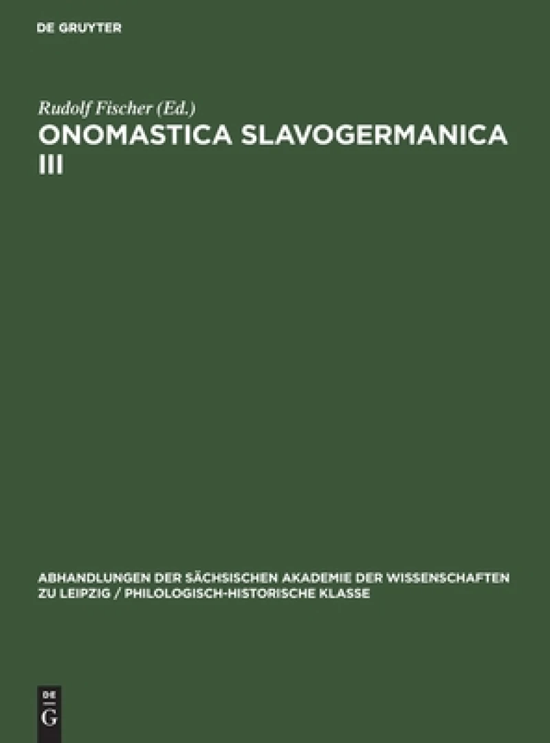 Onomastica Slavogermanica. III.