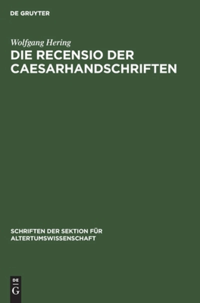 Recensio der Caesarhandschriften