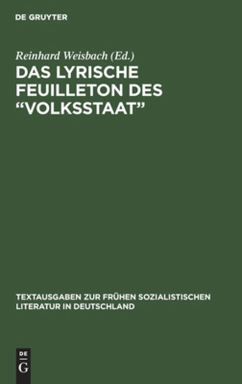 Lyrische Feuilleton des „Volksstaat"