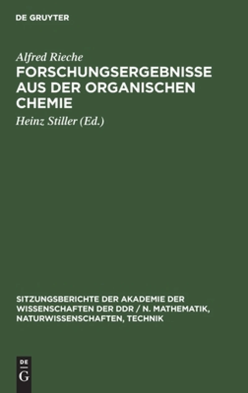Forschungsergebnisse Aus Der Organischen Chemie