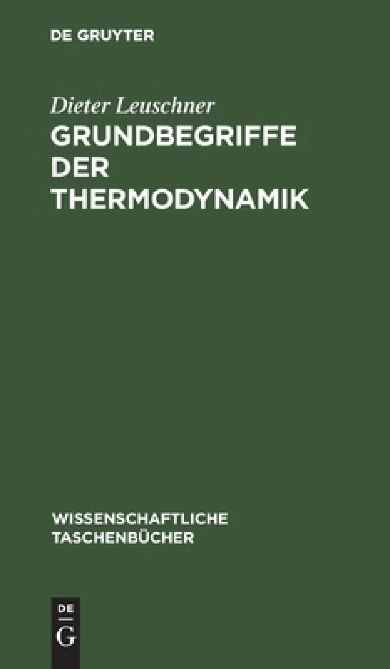 Grundbegriffe Der Thermodynamik