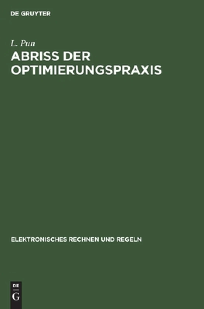 Abriss Der Optimierungspraxis