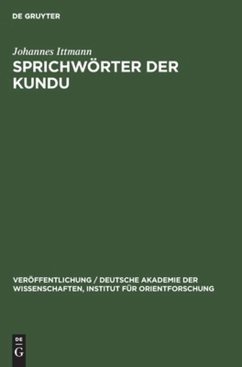 Sprichwörter der Kundu