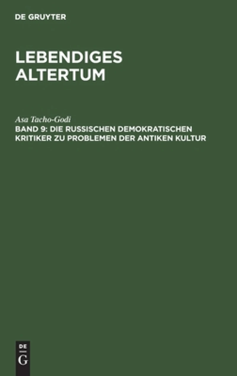 russischen demokratischen Kritiker zu Problemen der antiken Kultur
