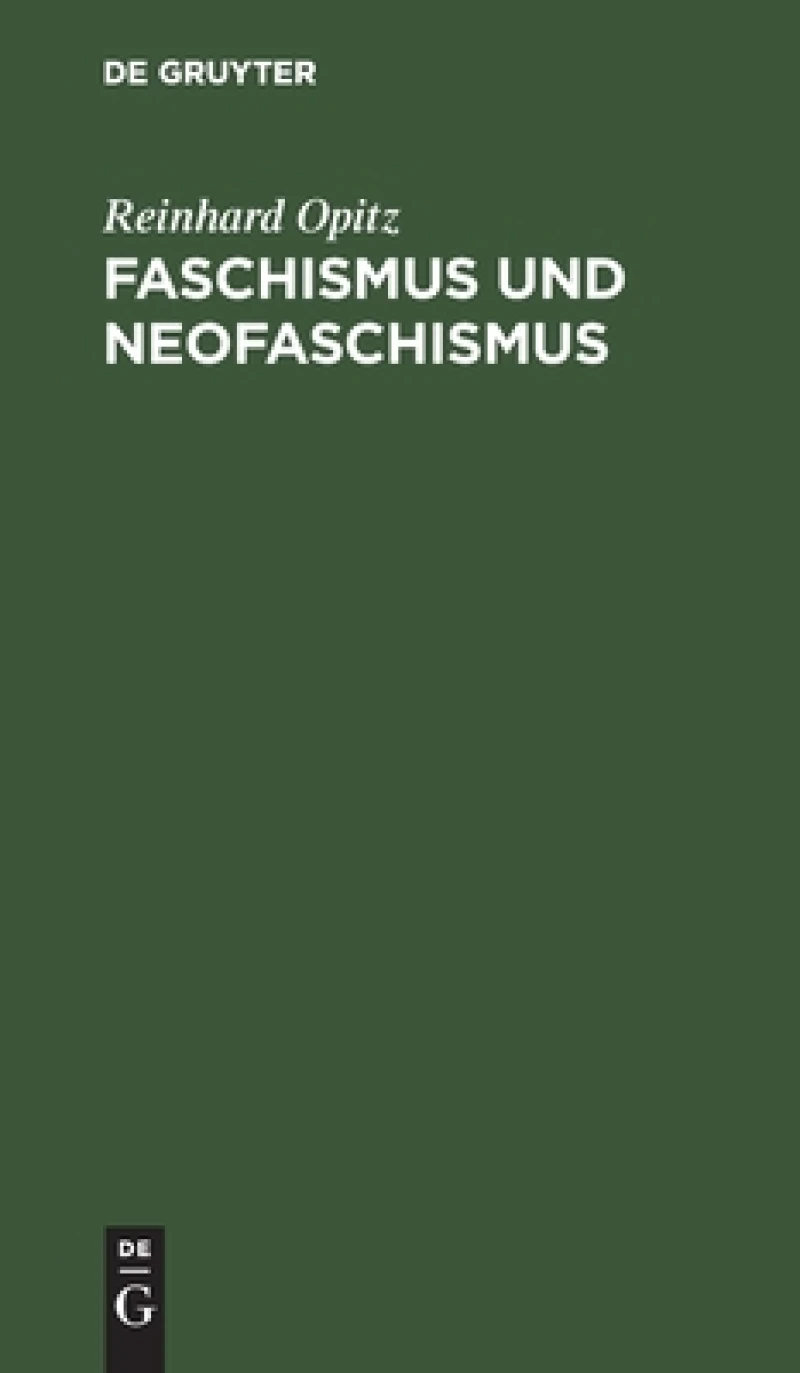 Faschismus Und Neofaschismus