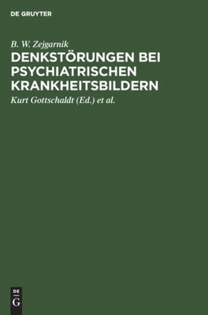 Denkstörungen Bei Psychiatrischen Krankheitsbildern