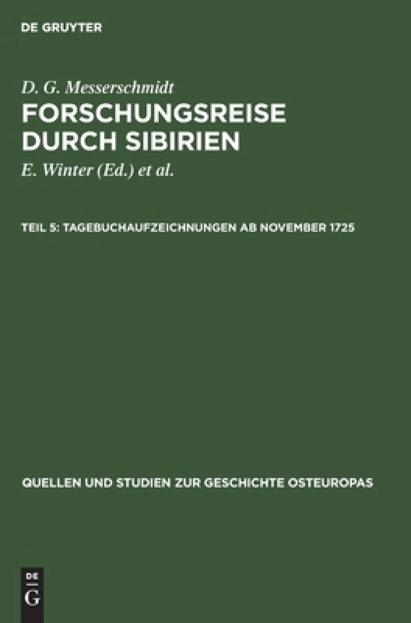 Tagebuchaufzeichnungen Ab November 1725