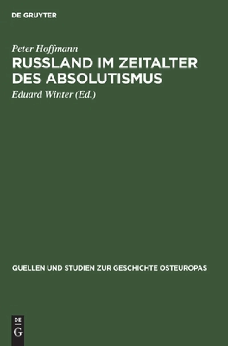 Rußland Im Zeitalter Des Absolutismus