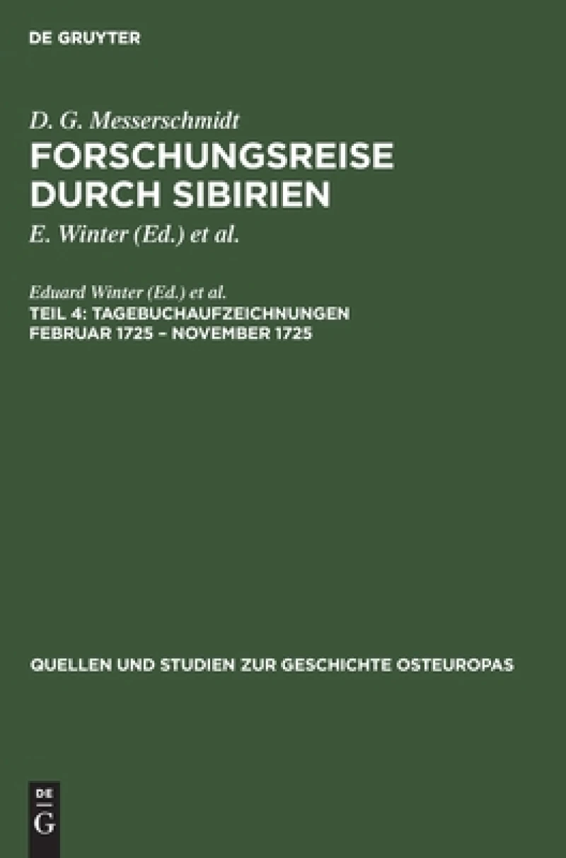 Tagebuchaufzeichnungen Februar 1725 – November 1725