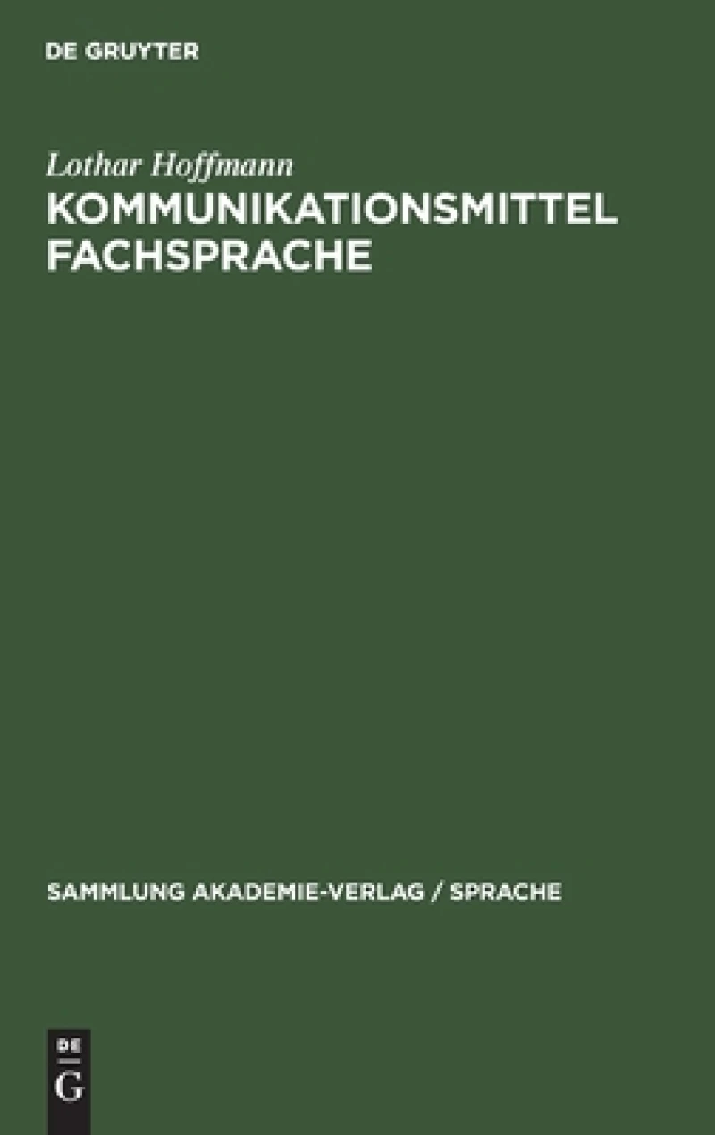 Kommunikationsmittel Fachsprache