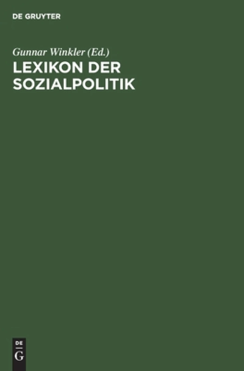 Lexikon Der Sozialpolitik