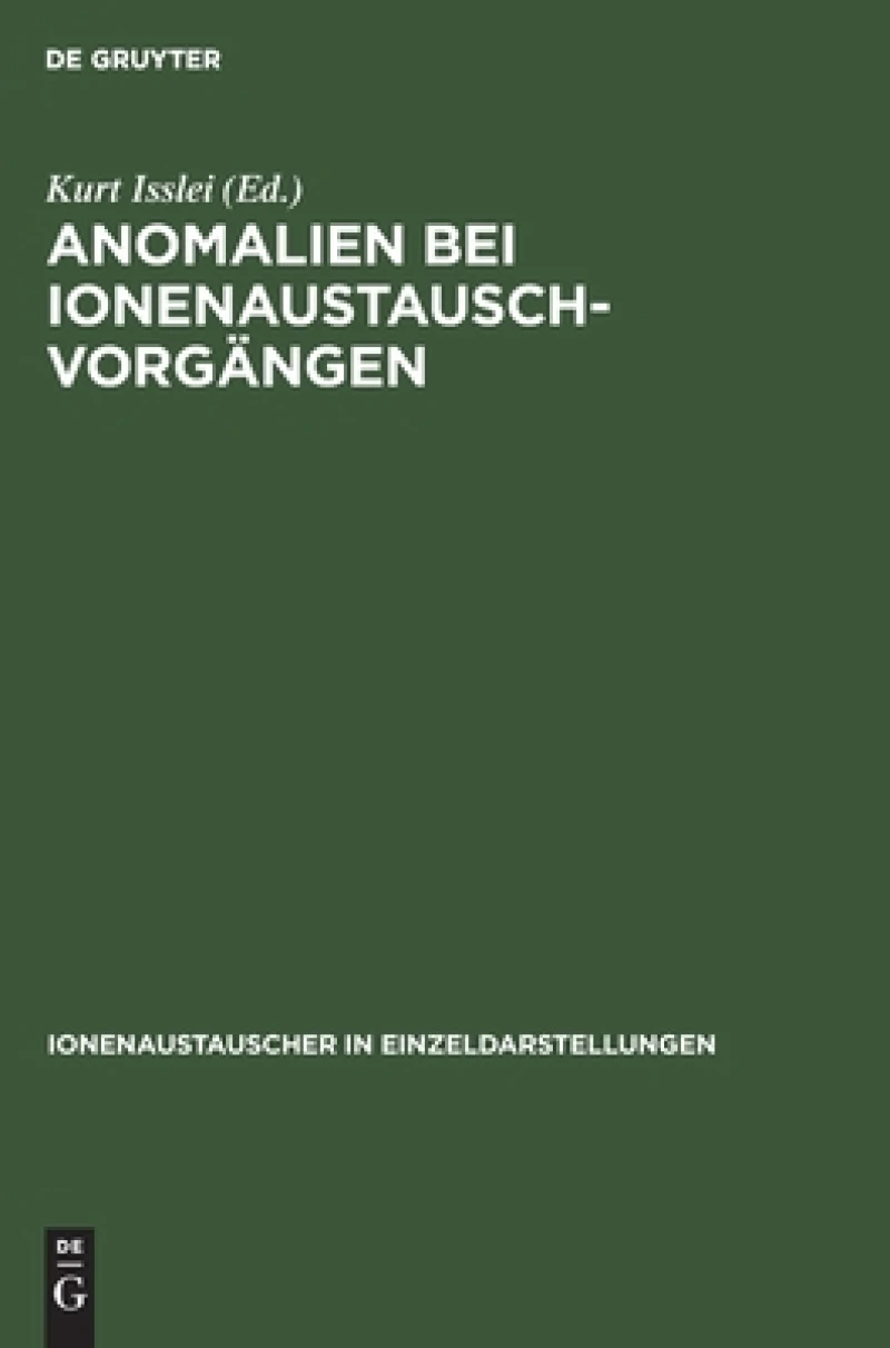 Anomalien Bei Ionenaustausch-vorgängen