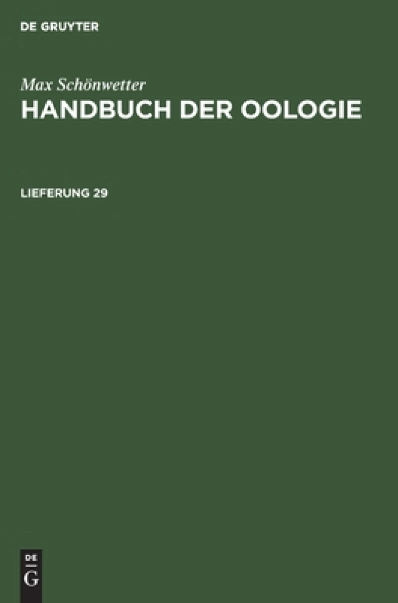 Handbuch der Oologie. Lieferung 29