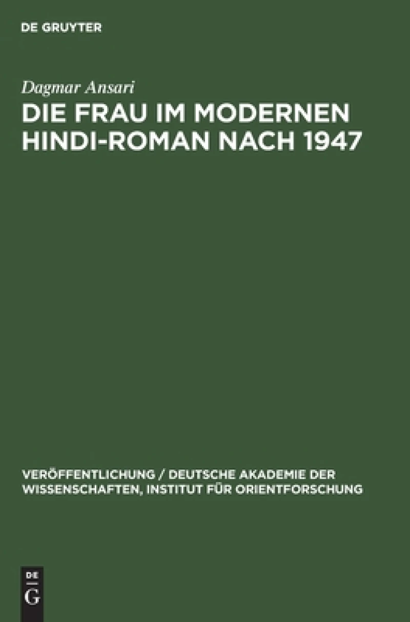 Frau im Modernen Hindi-Roman nach 1947