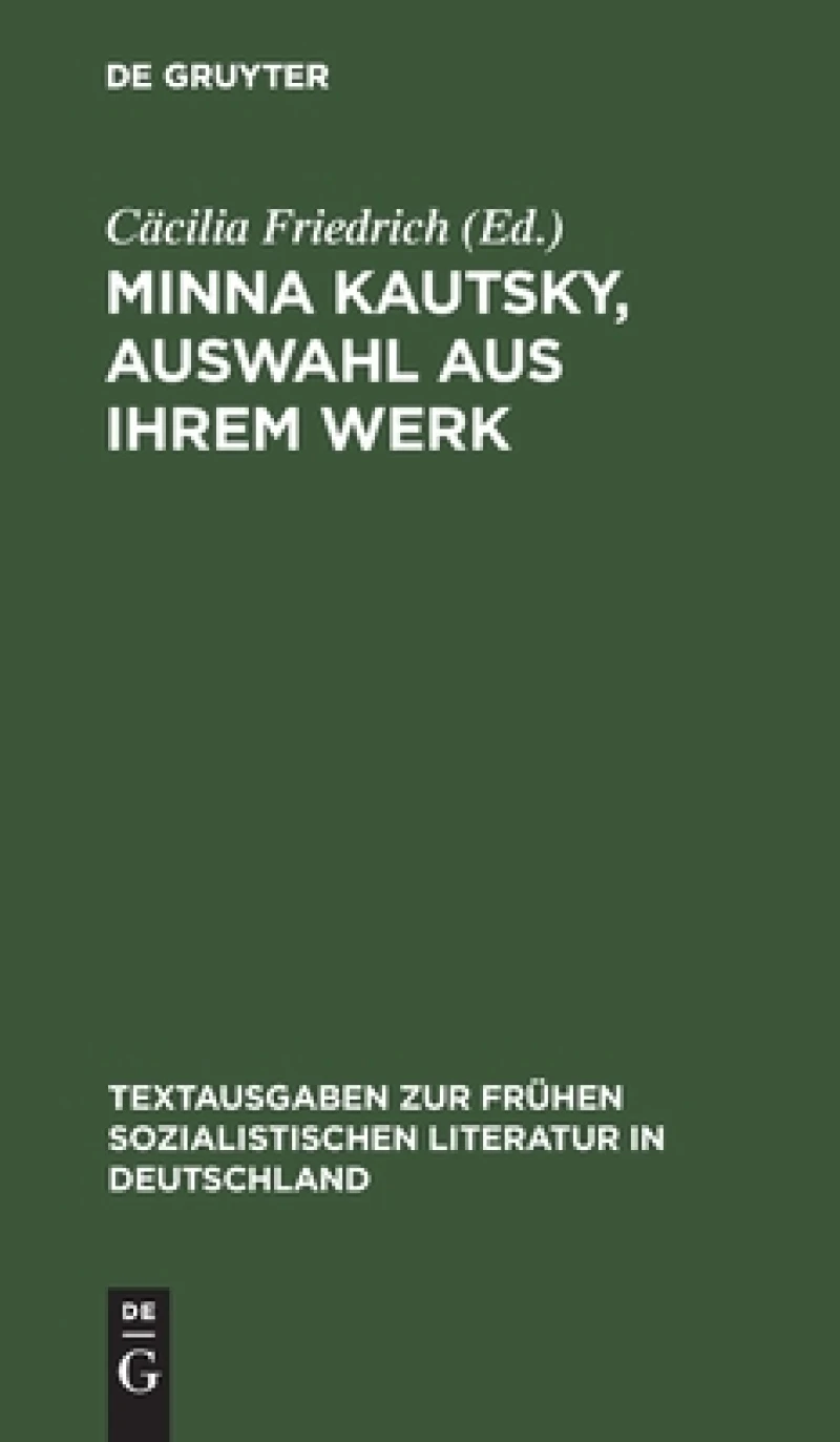 Minna Kautsky, Auswahl Aus Ihrem Werk