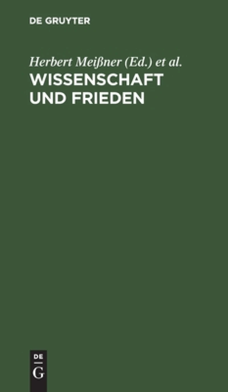 Wissenschaft Und Frieden