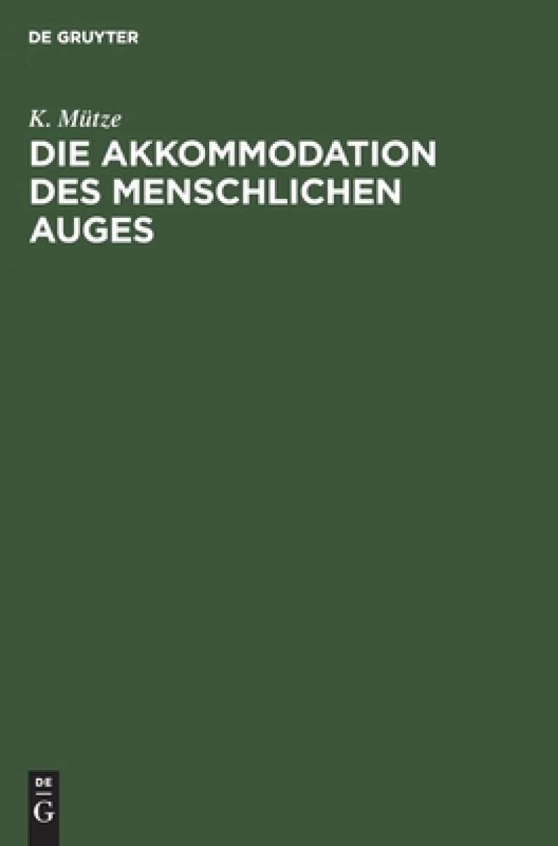 Akkommodation des menschlichen Auges