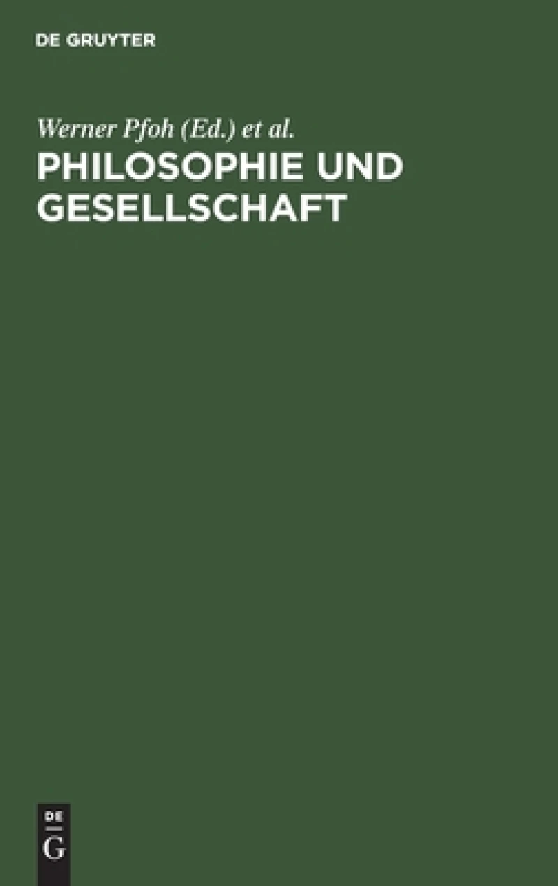 Philosophie Und Gesellschaft