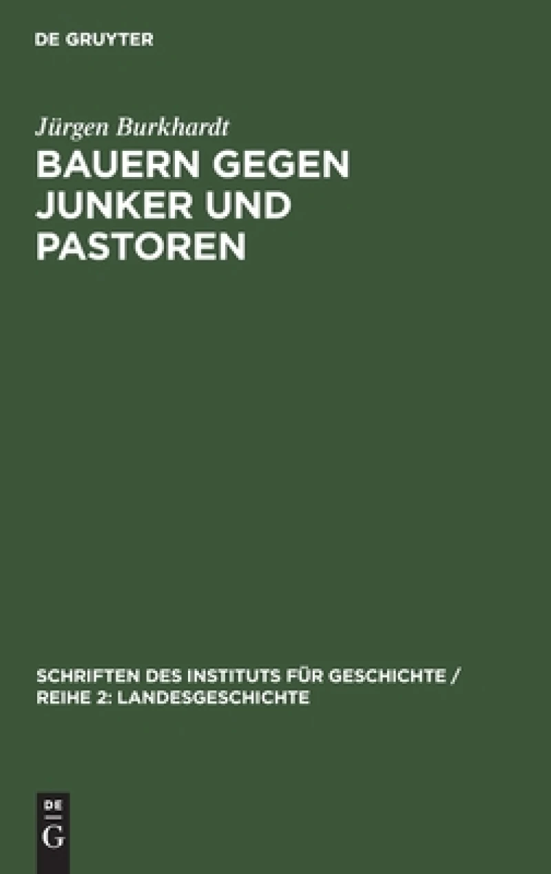 Bauern Gegen Junker Und Pastoren