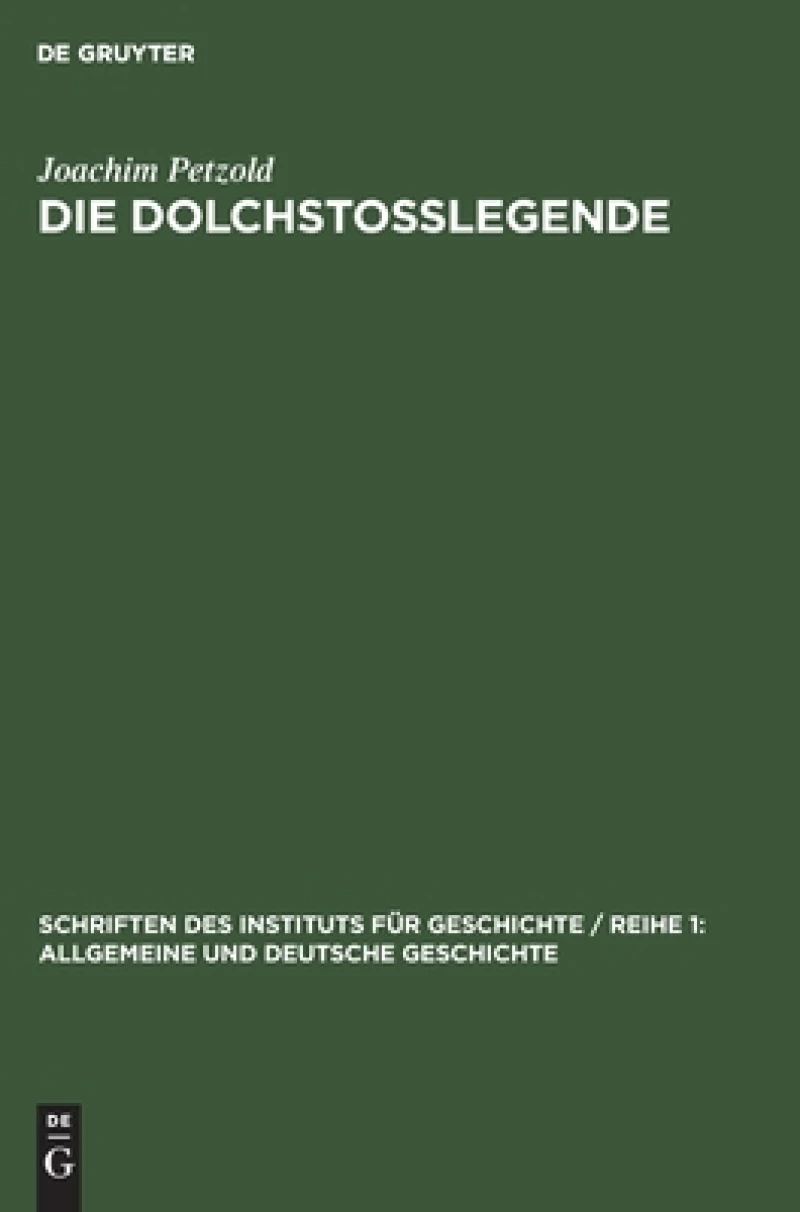 Dolchstoßlegende