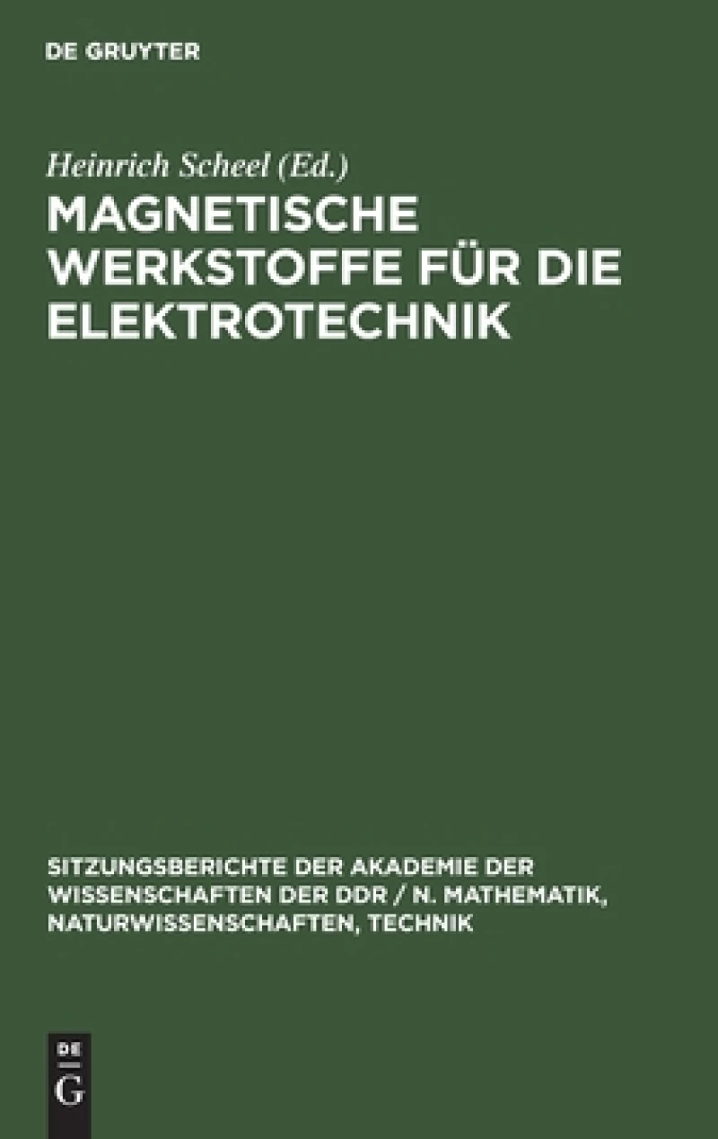 Magnetische Werkstoffe Für Die Elektrotechnik
