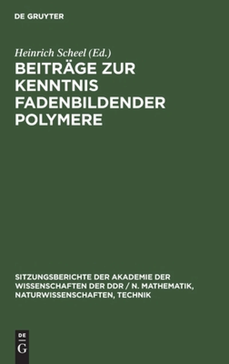 Beiträge Zur Kenntnis Fadenbildender Polymere