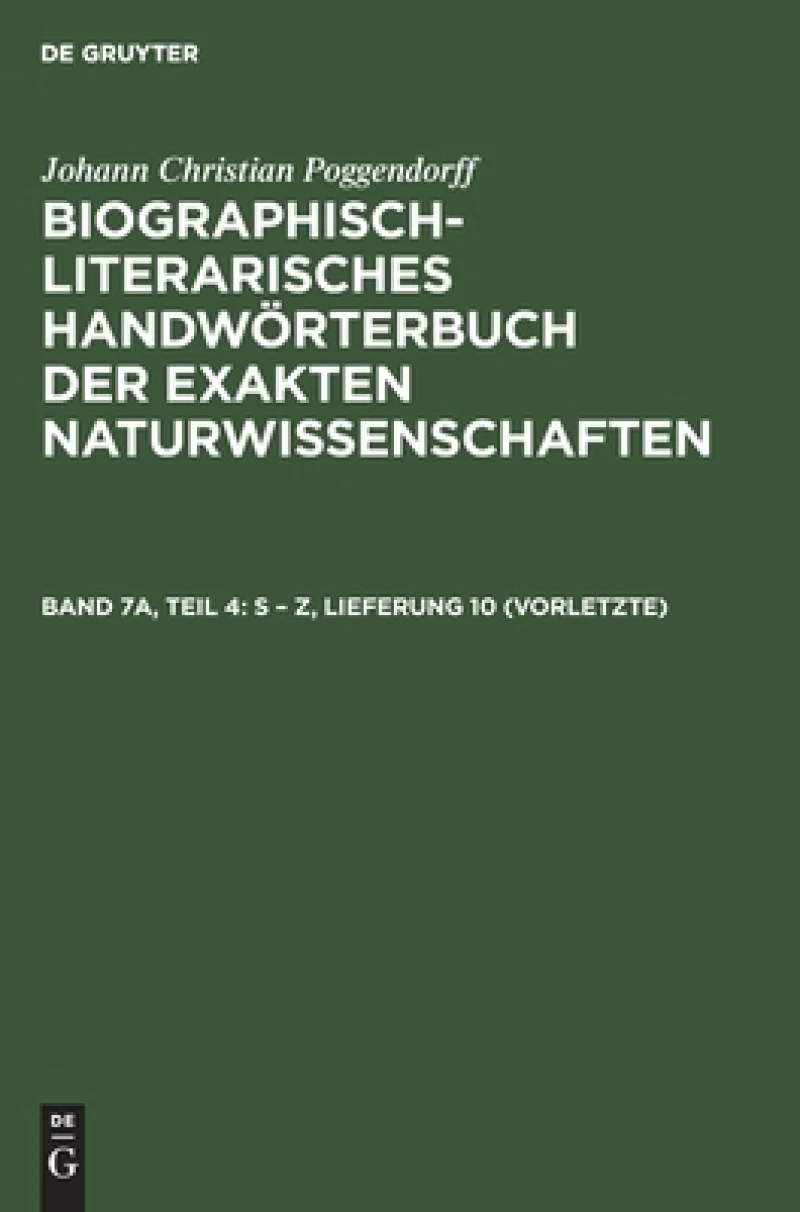 S – Z, Lieferung 10 (vorletzte)