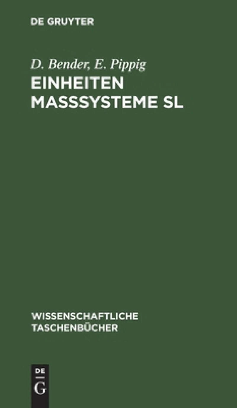 Einheiten Maßsysteme Sl
