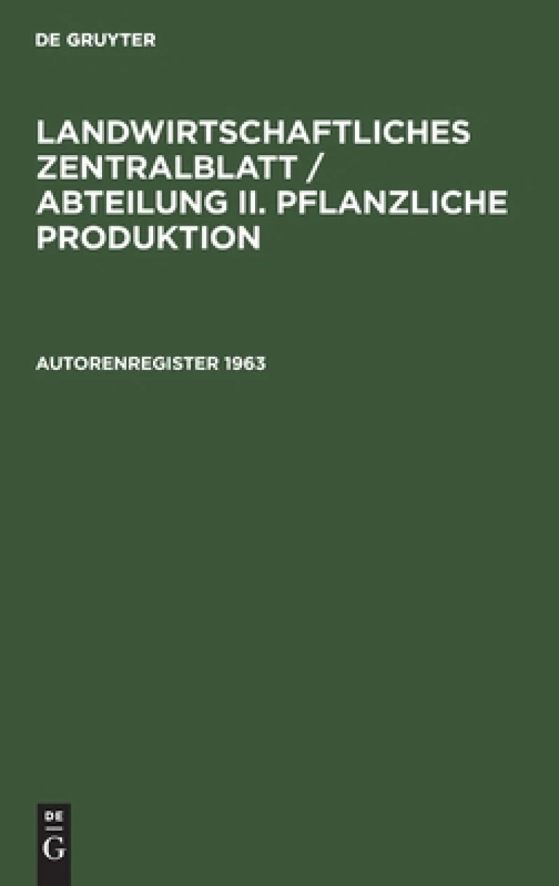 Autorenregister 1963