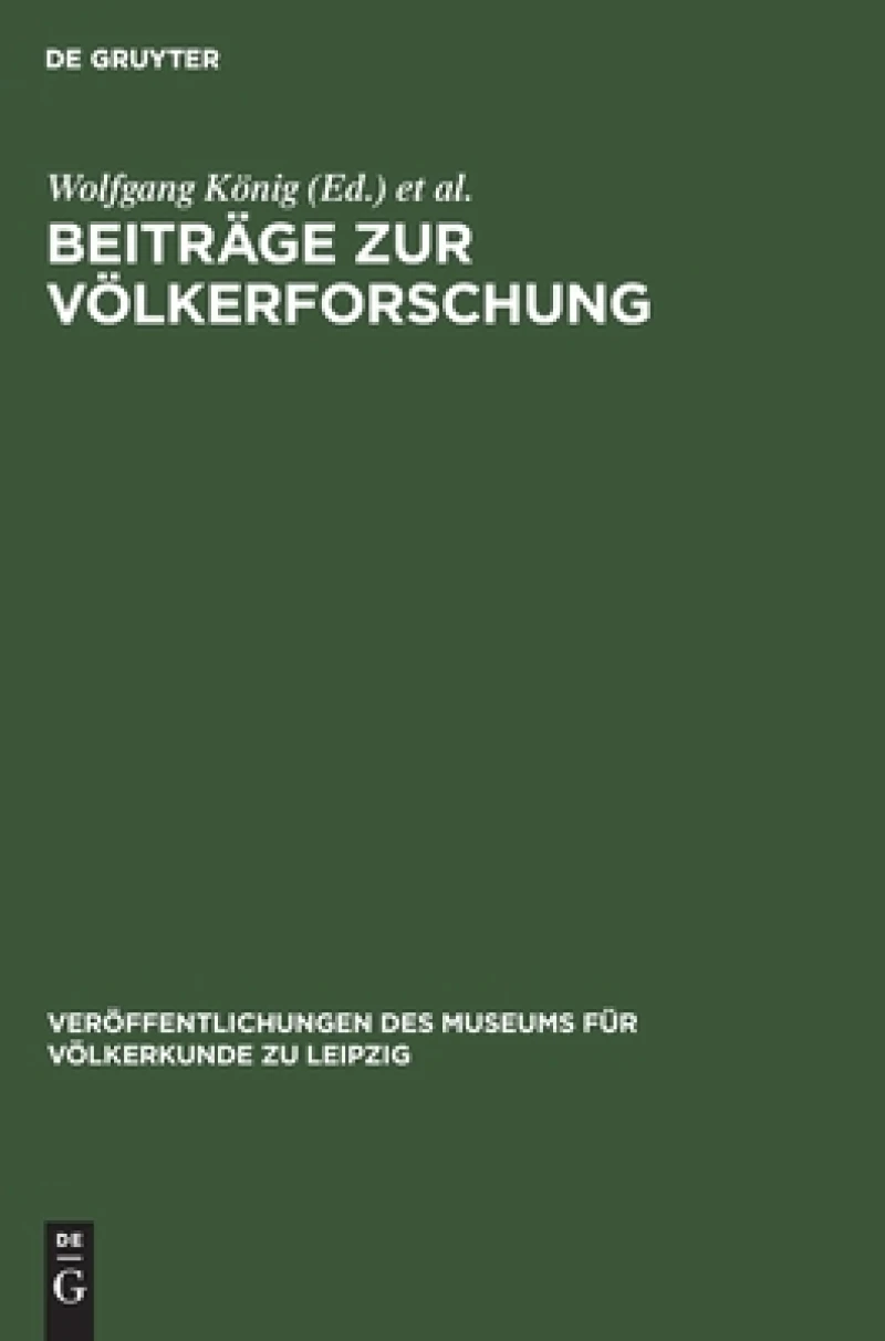 Beiträge Zur Völkerforschung