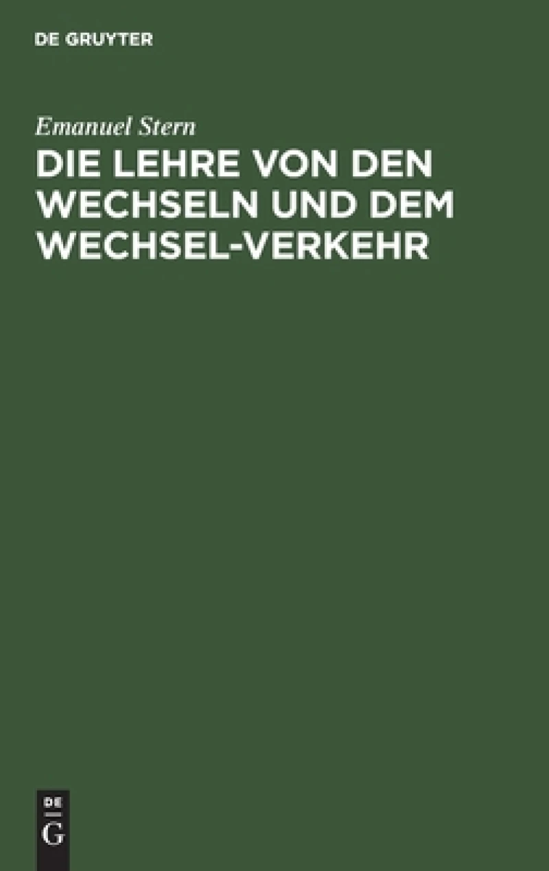 Lehre von den Wechseln und dem Wechsel-Verkehr