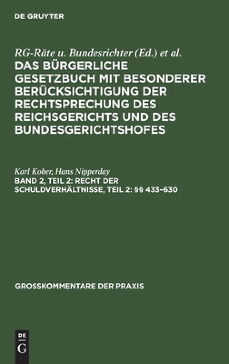 Recht der Schuldverhältnisse, Teil 2: §§ 433–630