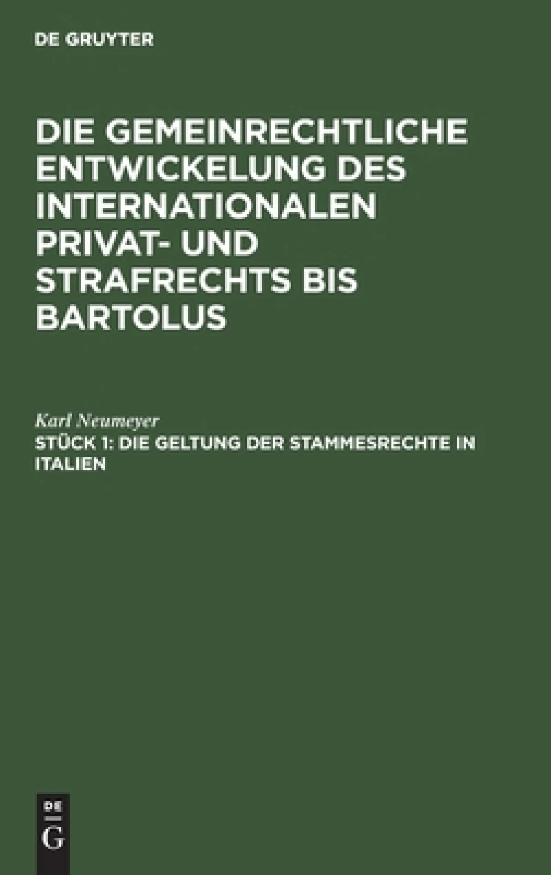 Geltung der Stammesrechte in Italien
