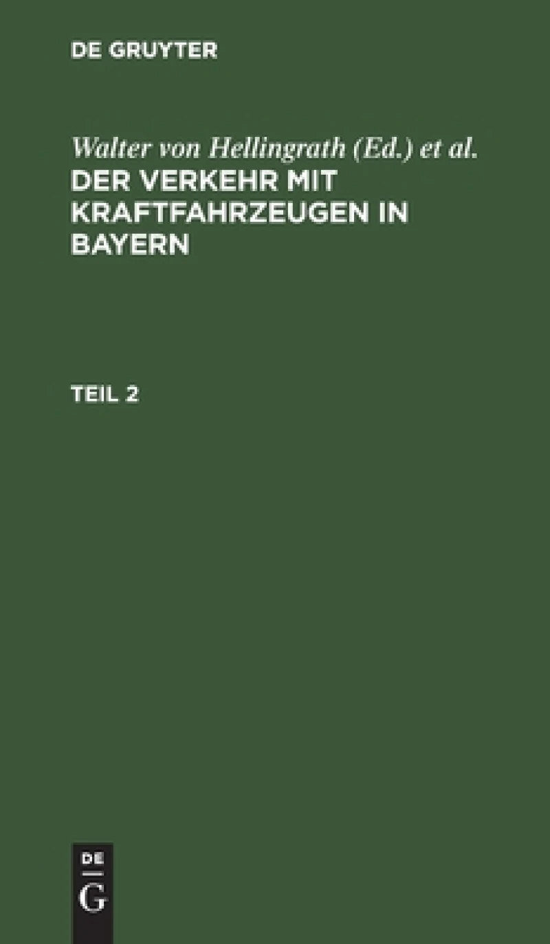 Verkehr mit Kraftfahrzeugen in Bayern