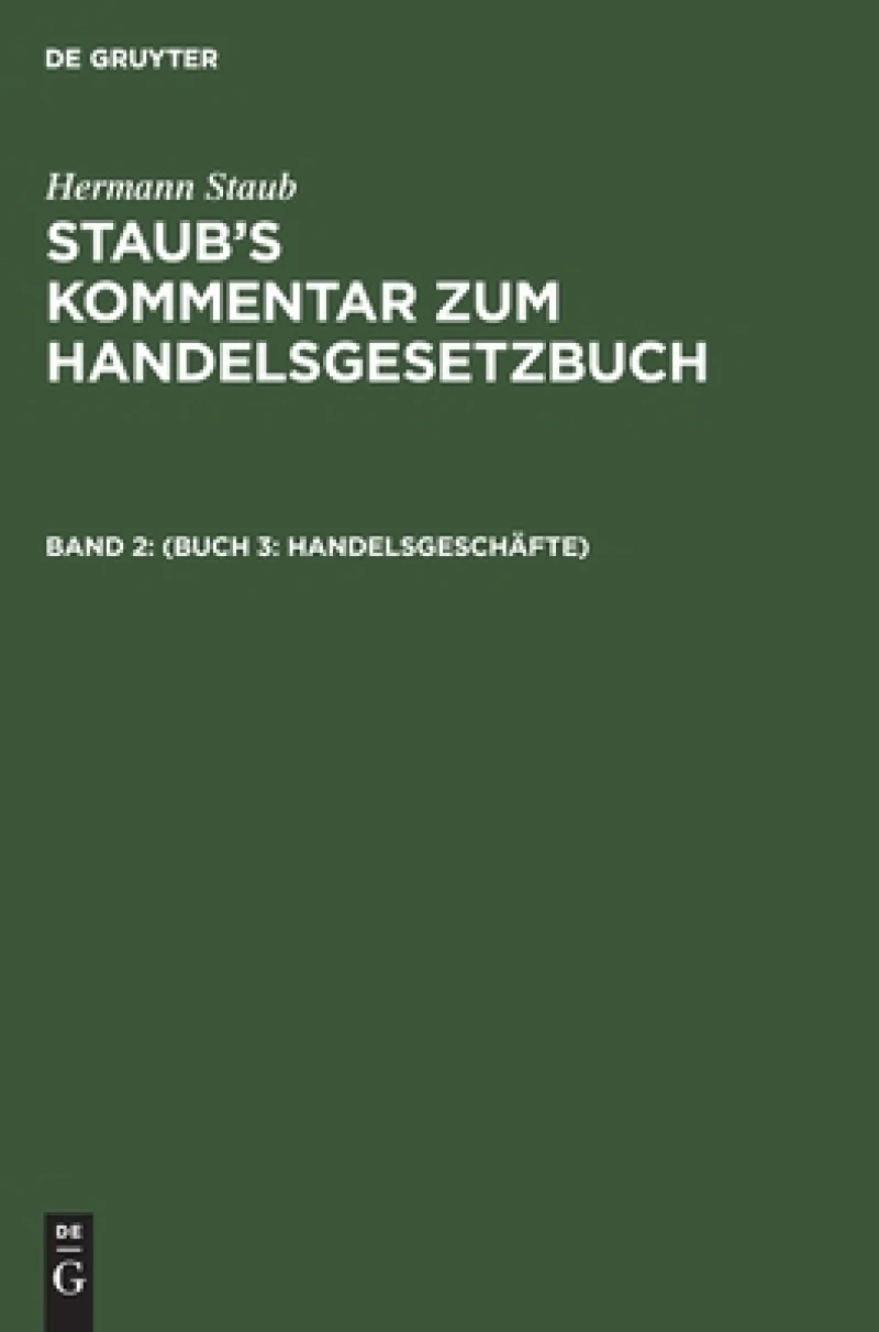(Buch 3: Handelsgeschäfte)