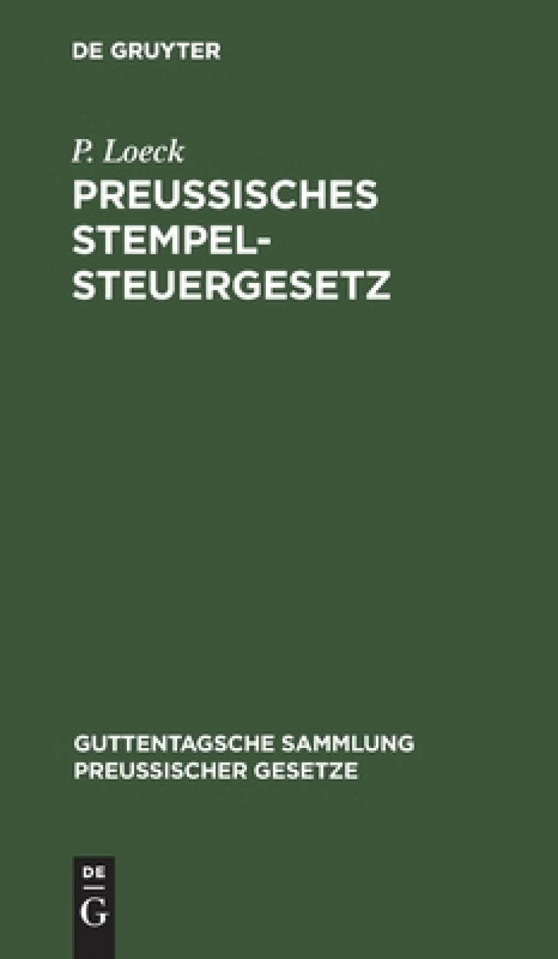 Preußisches Stempelsteuergesetz