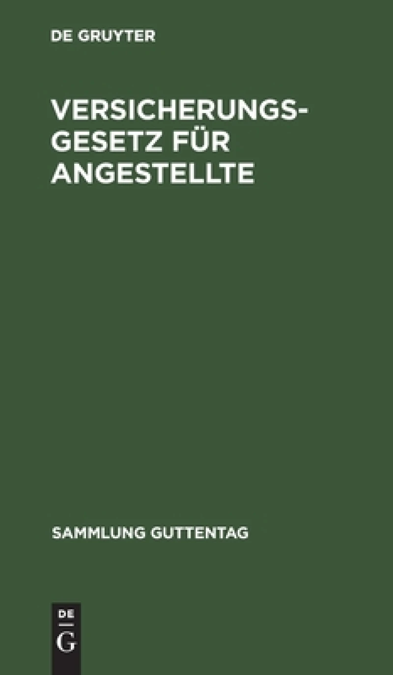 Versicherungsgesetz Für Angestellte
