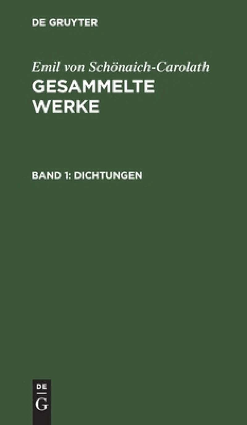 Gesammelte Werke. Band 1