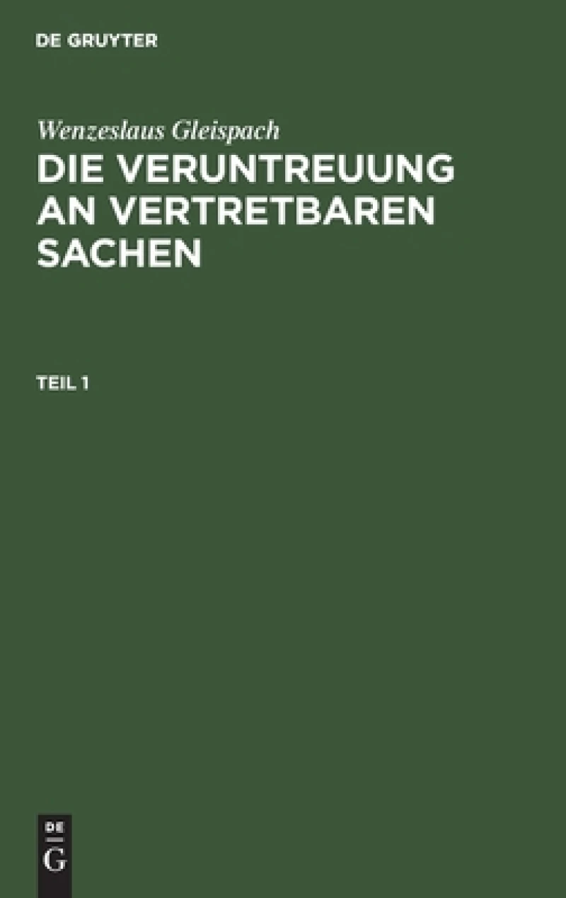 Veruntreuung an vertretbaren Sachen. Teil 1