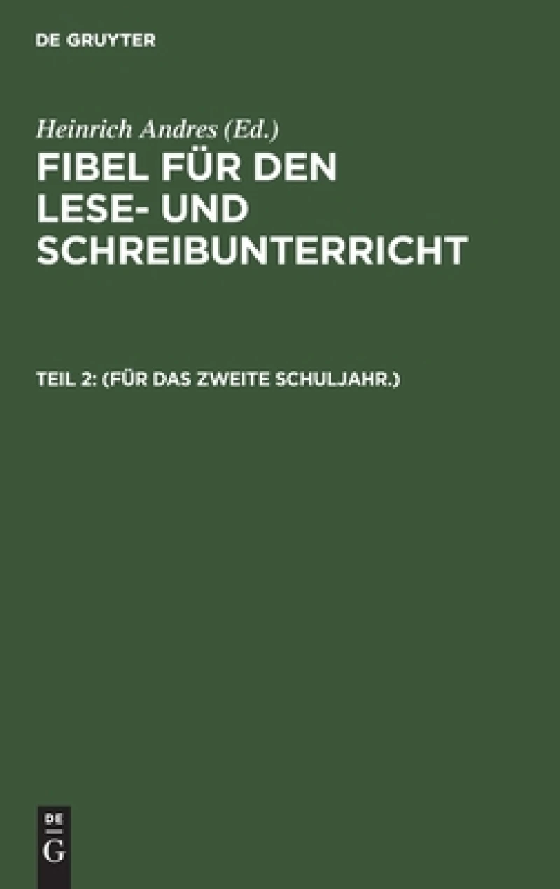 (Für das zweite Schuljahr.)
