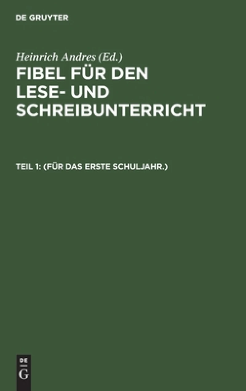 (Für das erste Schuljahr.)