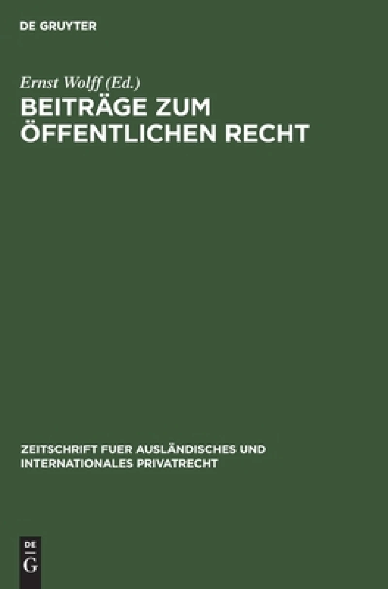 Beiträge zum Öffentlichen Recht