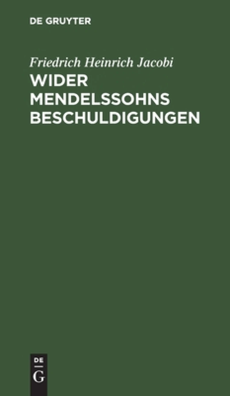 Wider Mendelssohns Beschuldigungen
