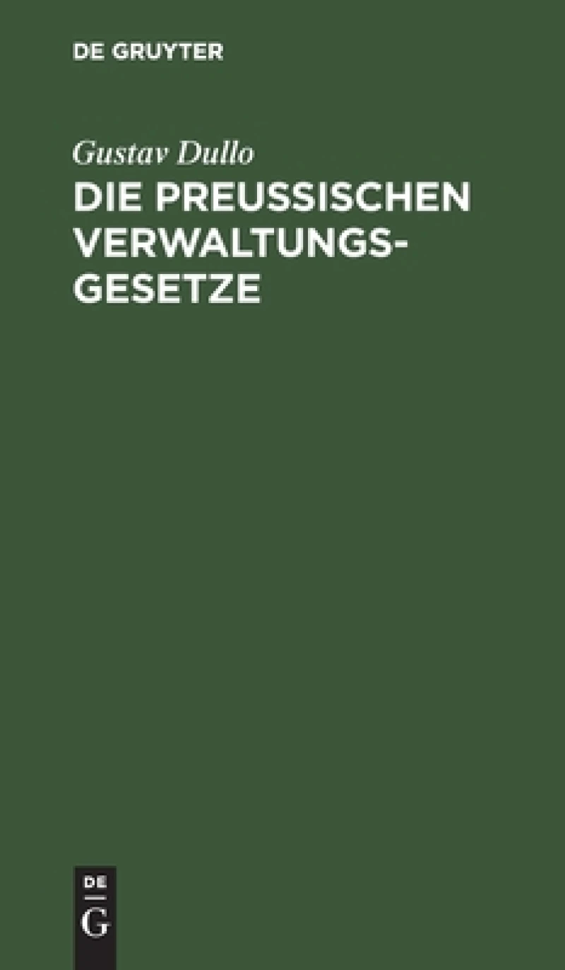 preußischen Verwaltungsgesetze