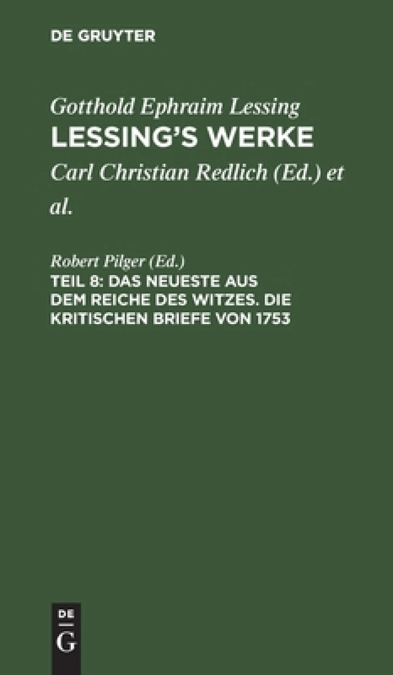 Neueste aus dem Reiche des Witzes. Die kritischen Briefe von 1753