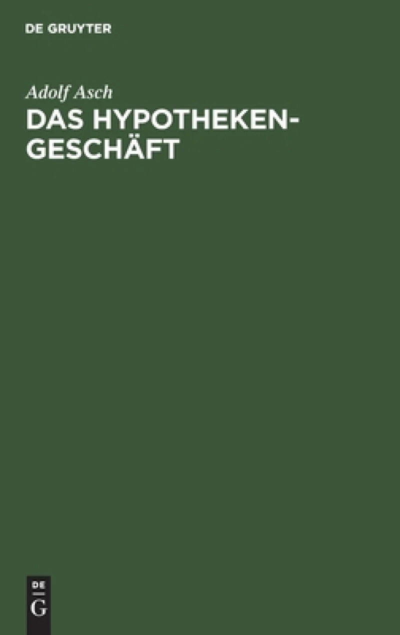 Hypothekengeschäft