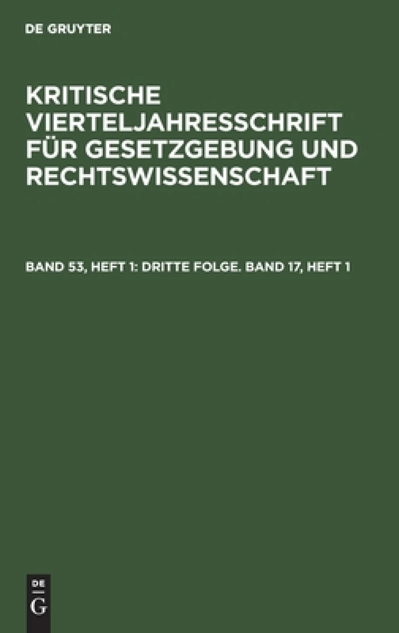 Dritte Folge. Band 17, Heft 1