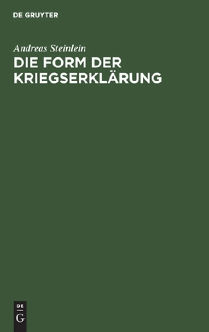 Form der Kriegserklärung